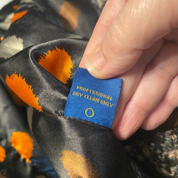 Millard Fillmore Tweed Wrap Vest Jacket Lined Belted Boho Retro Size Large - Picture 10 of 11